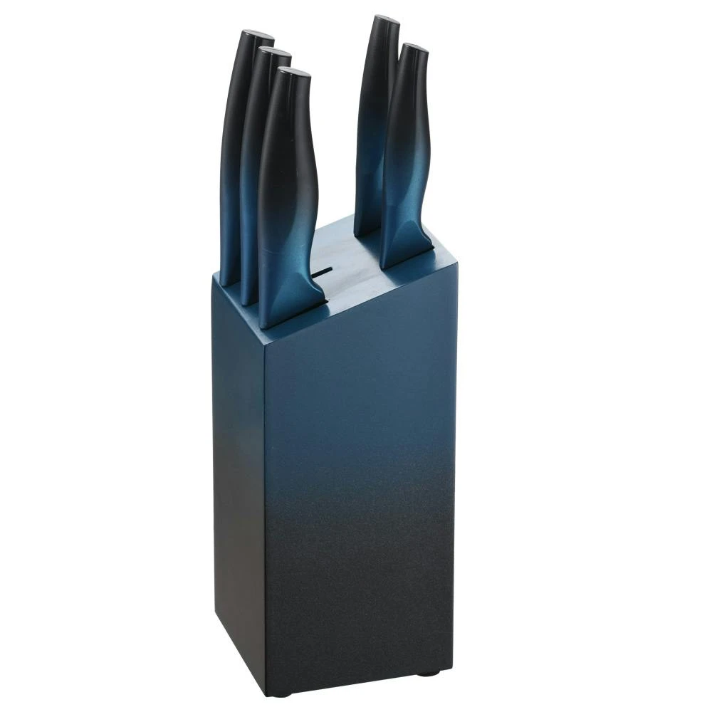 Michelino Messerset 6-teilig Edelstahl Klingen Küchenmesser Kochmesser Schäler Messer Grau 4 Michelino Messerset 6-teilig Edelstahl Klingen Küchenmesser Kochmesser Schäler Messer Grau – Bild 4