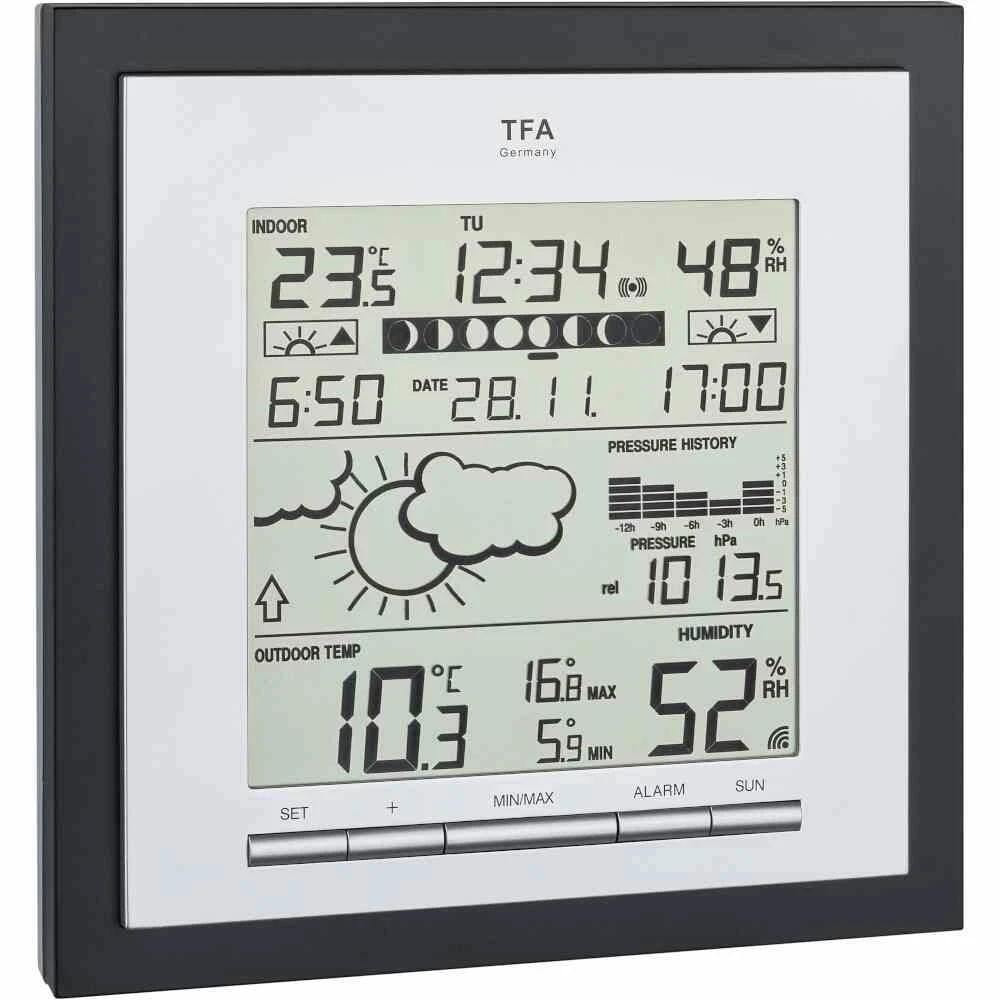 Funk-Wanduhr Schwarz Digital 5 Funk-Wanduhr Schwarz Digital – Bild 5