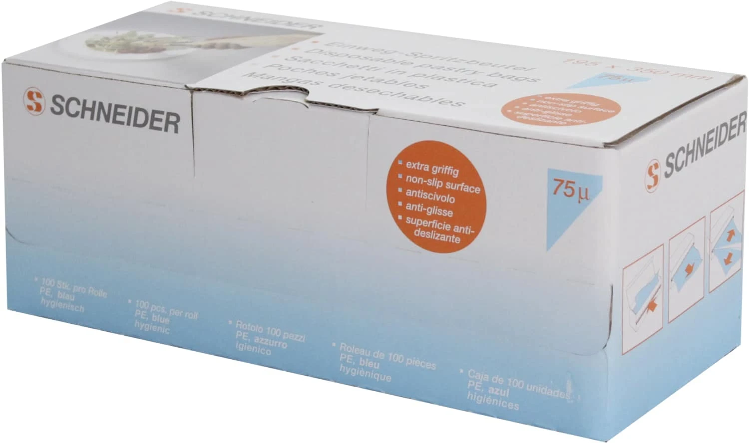 METRO Professional Einweg-Spritzbeutel, Virgin LDPE, 23 X 45 Cm, 100 Stück 3 METRO Professional Einweg-Spritzbeutel, Virgin LDPE, 23 X 45 Cm, 100 Stück – Bild 3