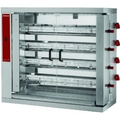 Gas-Hähnchengrill 4-reihig Für 24 Hähnchen - 24,8 KW