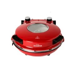 Schäfer Pizzamaker 32cm Mit Zubehör Express Pizzaofen 1200W Keramiksteinplatte 360-400ºC (rot) -Küchenprofi Verkaufsgeschäft 510e3be5 a6ed 460f 92df 4dbda043c5cb