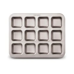 CHEFMADE | 6er Brownieblech | 266x181x41mm | Champagnergold | Antihaft- & Silikonbeschichtet | Blondieblech | Muffinblech | Minikuchen | Partykuchen -Küchenprofi Verkaufsgeschäft 587d3fd0 eca0 424a a6ad ffbd26f26205