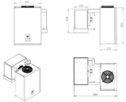 Doppelpack 2x Kühlaggregate 15,1-20 M3 BxTxH 600x965x770mm -Küchenprofi Verkaufsgeschäft 64dd946d 9cb0 4bc1 bb45 815bce94b2d5