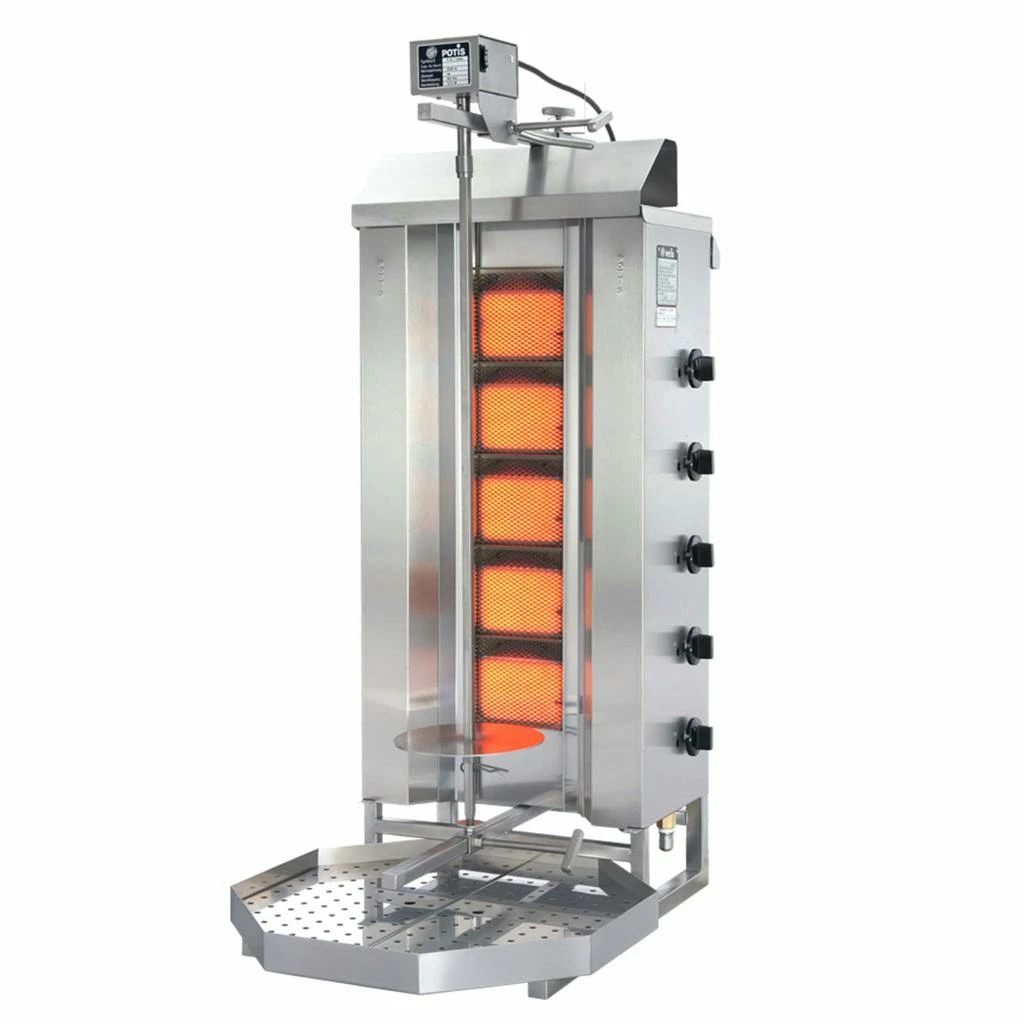 GD5E Gas Gyrosgerät Potis GD5 670x750x1310mm Komplett Thermik Dönergrill 5 GD5E Gas Gyrosgerät Potis GD5 670x750x1310mm Komplett Thermik Dönergrill – Bild 5