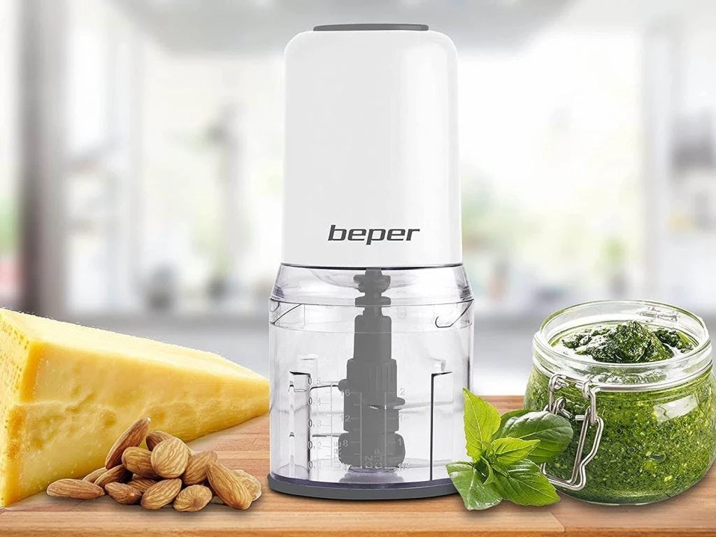 Beper BP.552 Universal-Zerkleinerer Mit Doppelter Klinge Für Gleichmäßiges Mahlen Und Zerkleinern 6 Beper BP.552 Universal-Zerkleinerer Mit Doppelter Klinge Für Gleichmäßiges Mahlen Und Zerkleinern – Bild 6