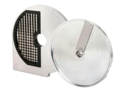 METRO Professional Würfelgatter 2er-Set GVCGGGS10, Aluminium / Edelstahl, Ø 20.5 Cm, 8 Mm Schnitt, Silber