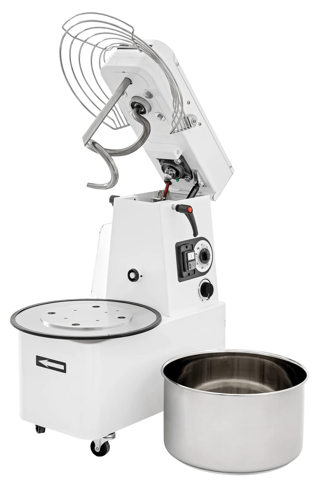 Teigknetmaschine - 41 Liter / 35 Kg - Aufklappbar - Abnehmbarer Kessel - 1 Geschwindigkeit - 400 V 2 Teigknetmaschine - 41 Liter / 35 Kg - Aufklappbar - Abnehmbarer Kessel - 1 Geschwindigkeit - 400 V – Bild 2