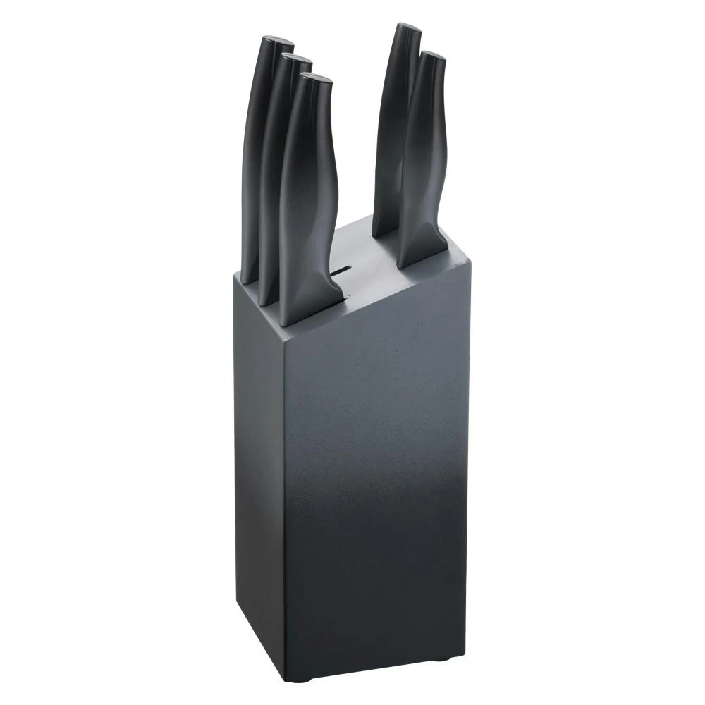 Michelino Messerset 6-teilig Edelstahl Klingen Küchenmesser Kochmesser Schäler Messer Grau 3 Michelino Messerset 6-teilig Edelstahl Klingen Küchenmesser Kochmesser Schäler Messer Grau – Bild 3