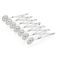 WAS Germany - Teigschneider, 6 Rädchen, Ø 5 Cm, 24 Cm, Mit Justierbarer Max. Schnittbreite 12 Cm, Edelstahl (1507006) -Küchenprofi Verkaufsgeschäft d062d85a 995f 4fca 829e 935c34154313 2