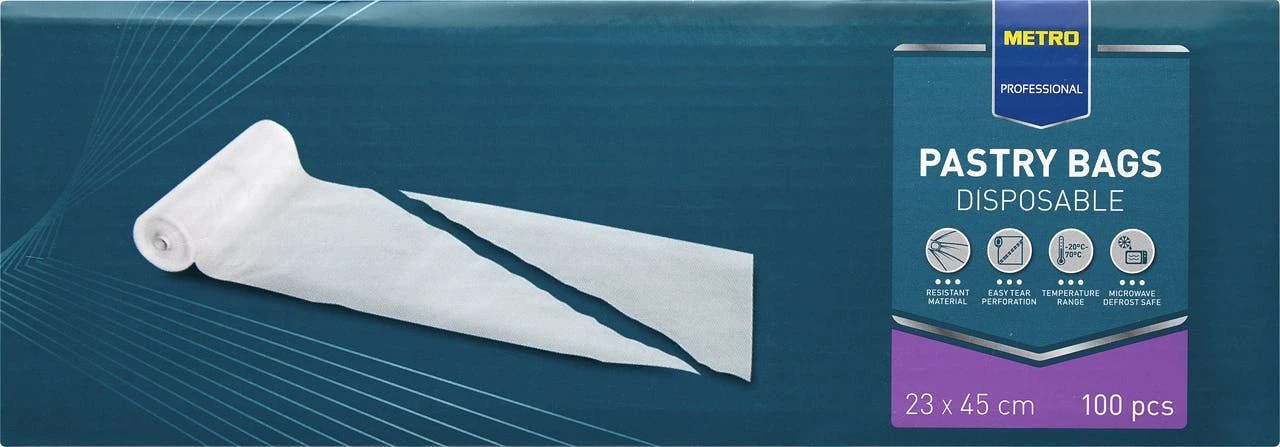 METRO Professional Einweg-Spritzbeutel, Virgin LDPE, 23 X 45 Cm, 100 Stück 6 METRO Professional Einweg-Spritzbeutel, Virgin LDPE, 23 X 45 Cm, 100 Stück – Bild 6